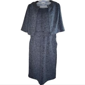 Calvin Klein Snake Print Dress with Pockets and Jacket Size 4